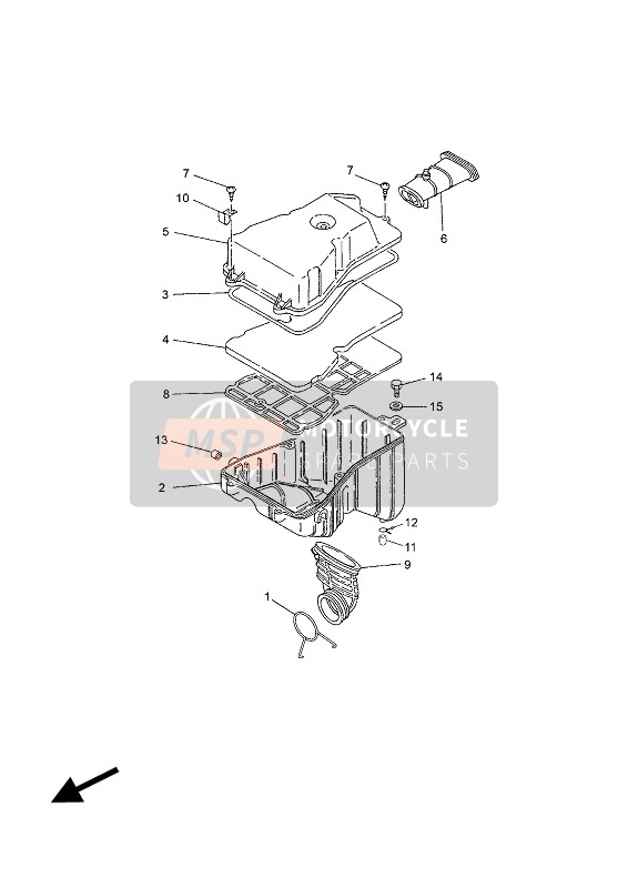 4BAE44150000, Halter, Seilzug, Yamaha, 0